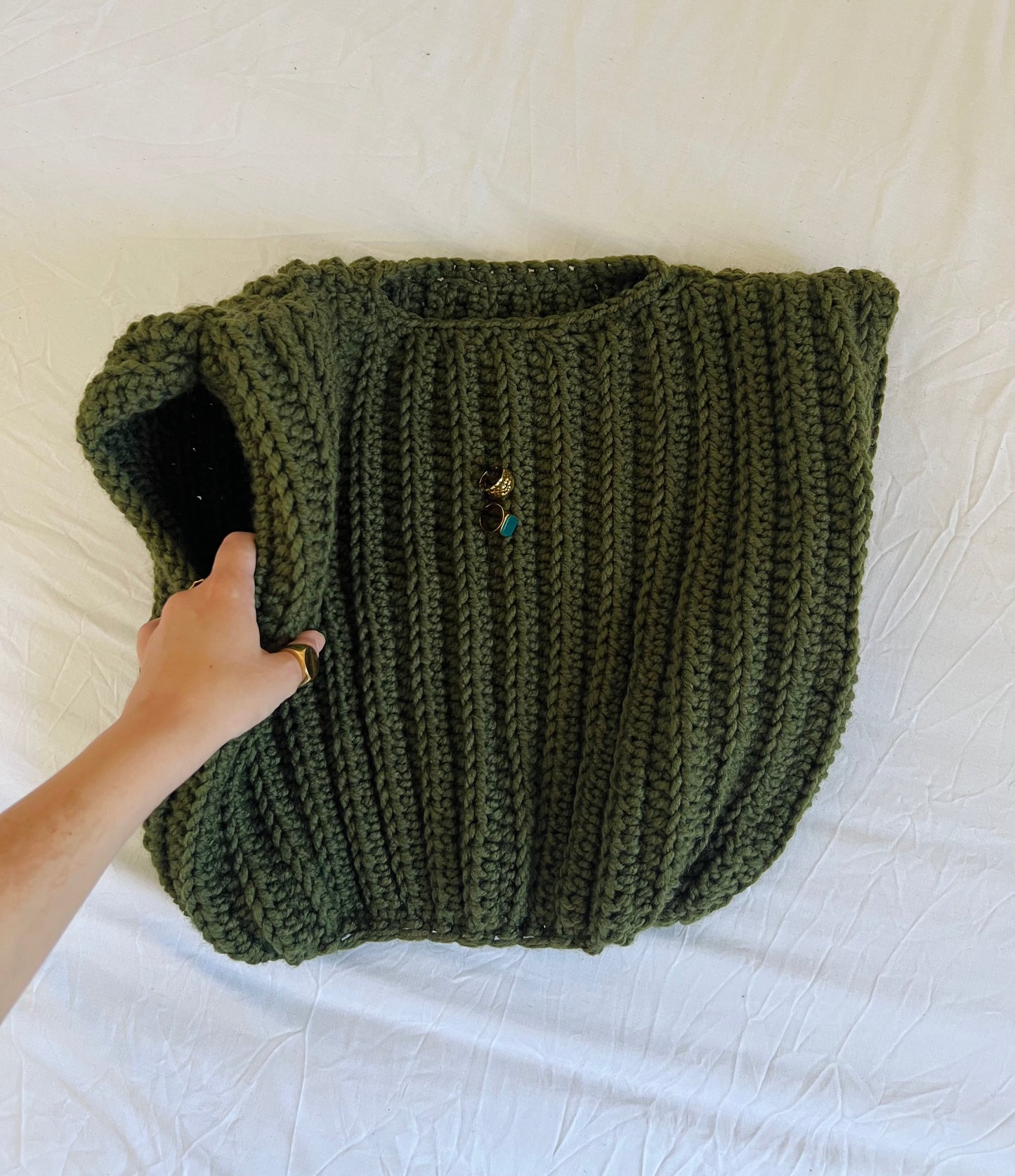 CHUNKY STITCH BABE VEST