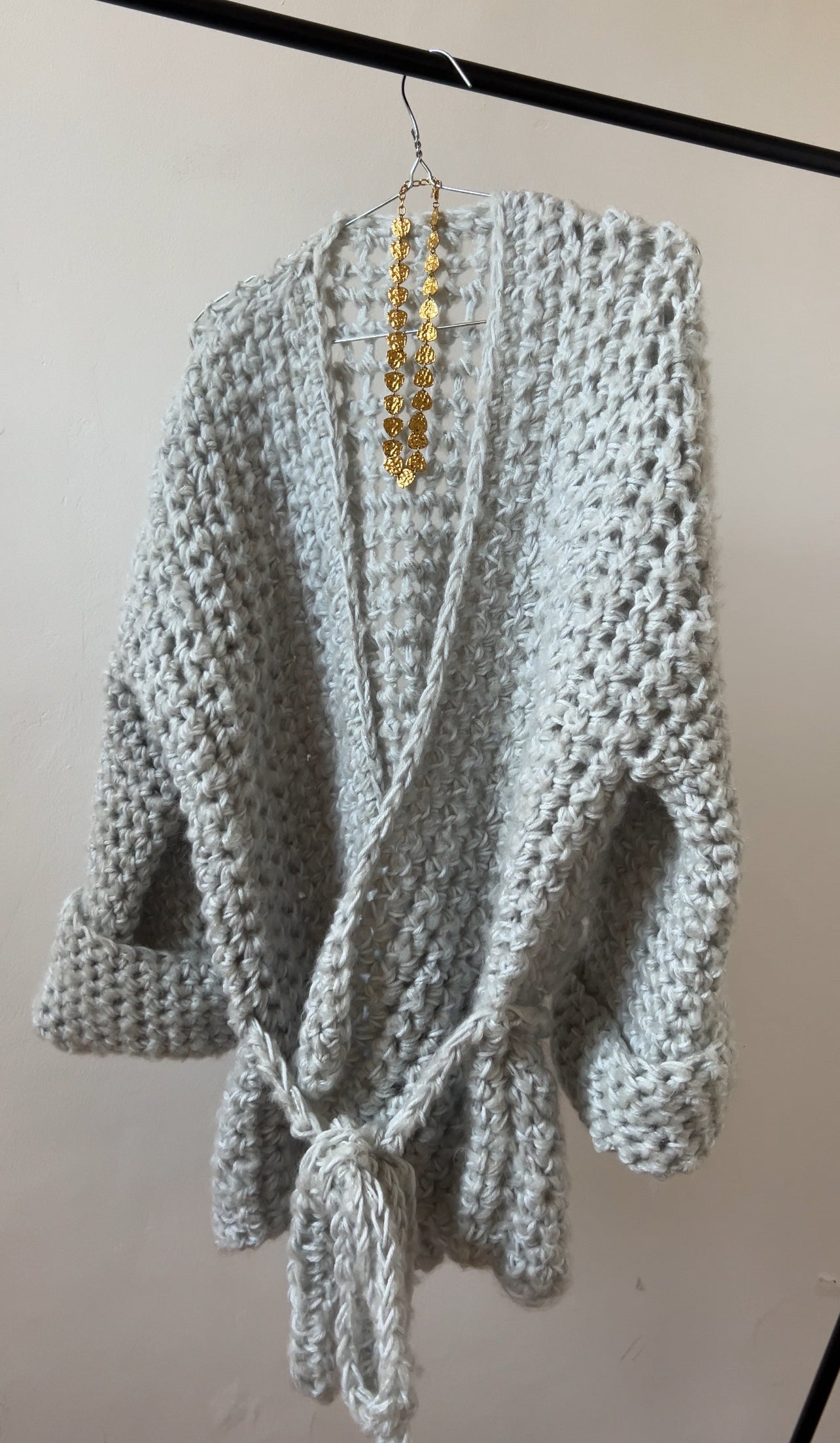 CHUNKY BABE WRAP CARDIGAN