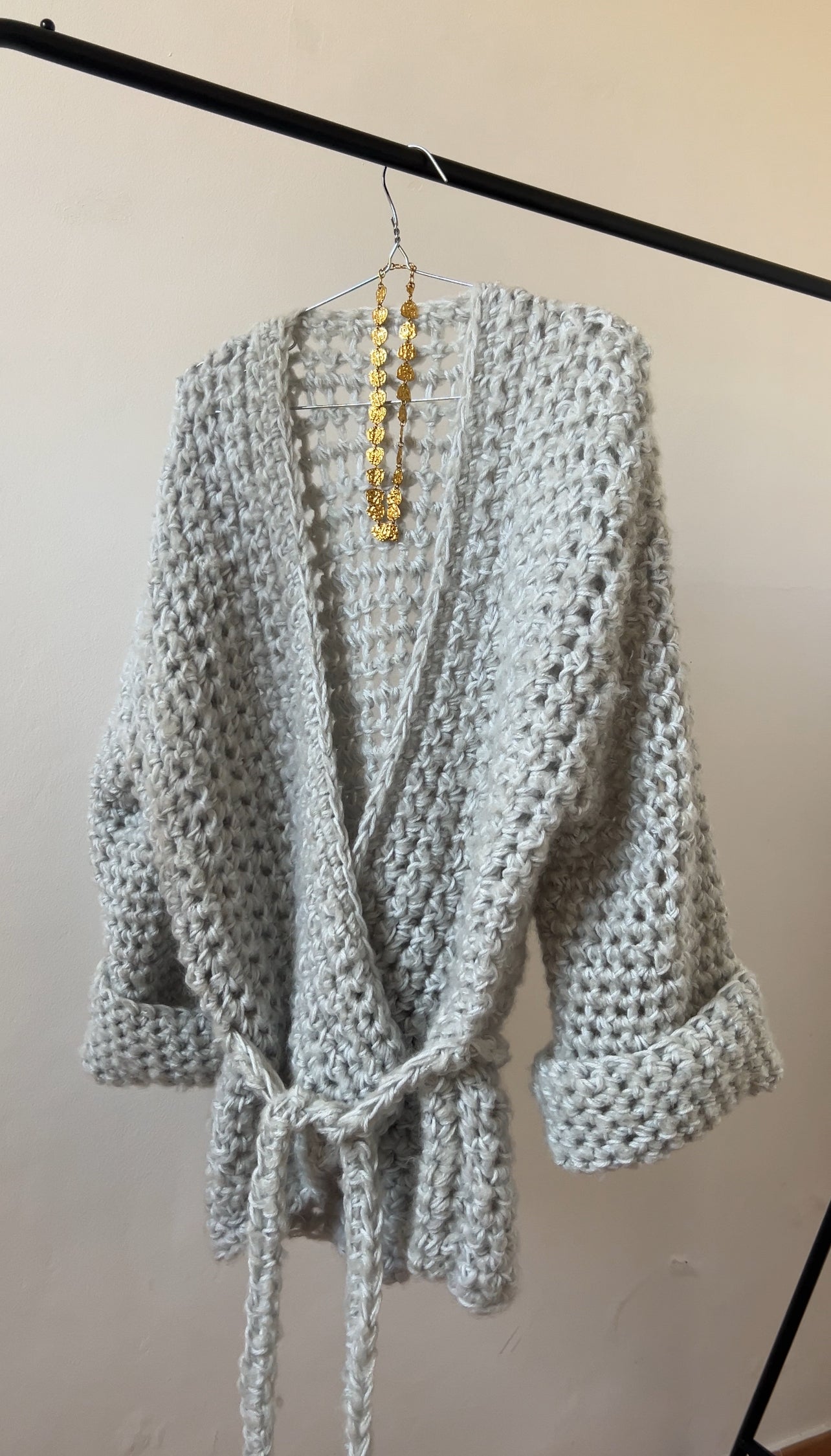 CHUNKY BABE WRAP CARDIGAN