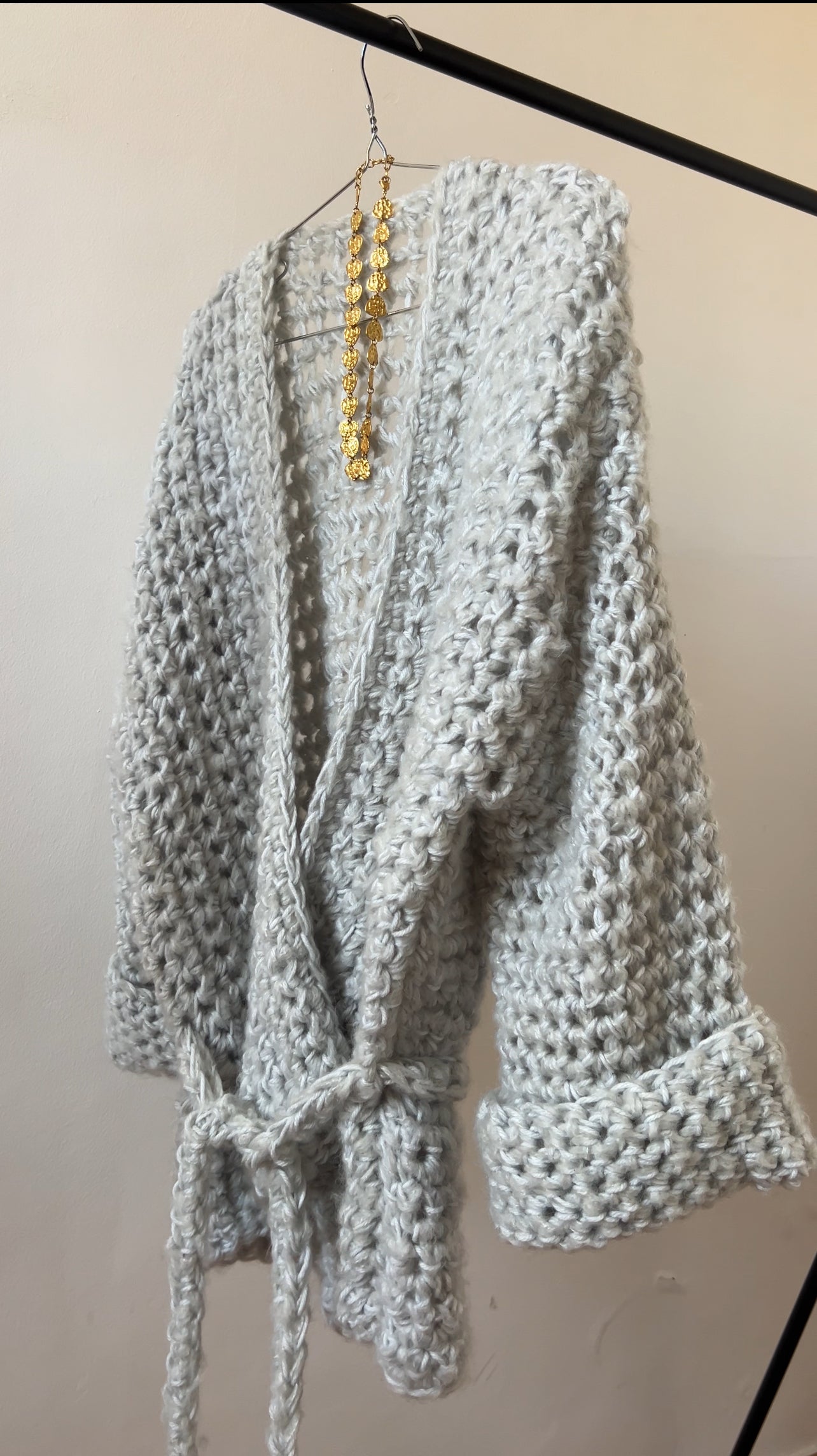 CHUNKY BABE WRAP CARDIGAN
