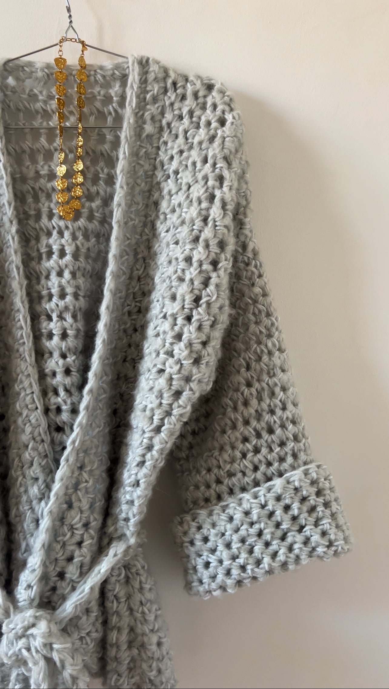 CHUNKY BABE WRAP CARDIGAN