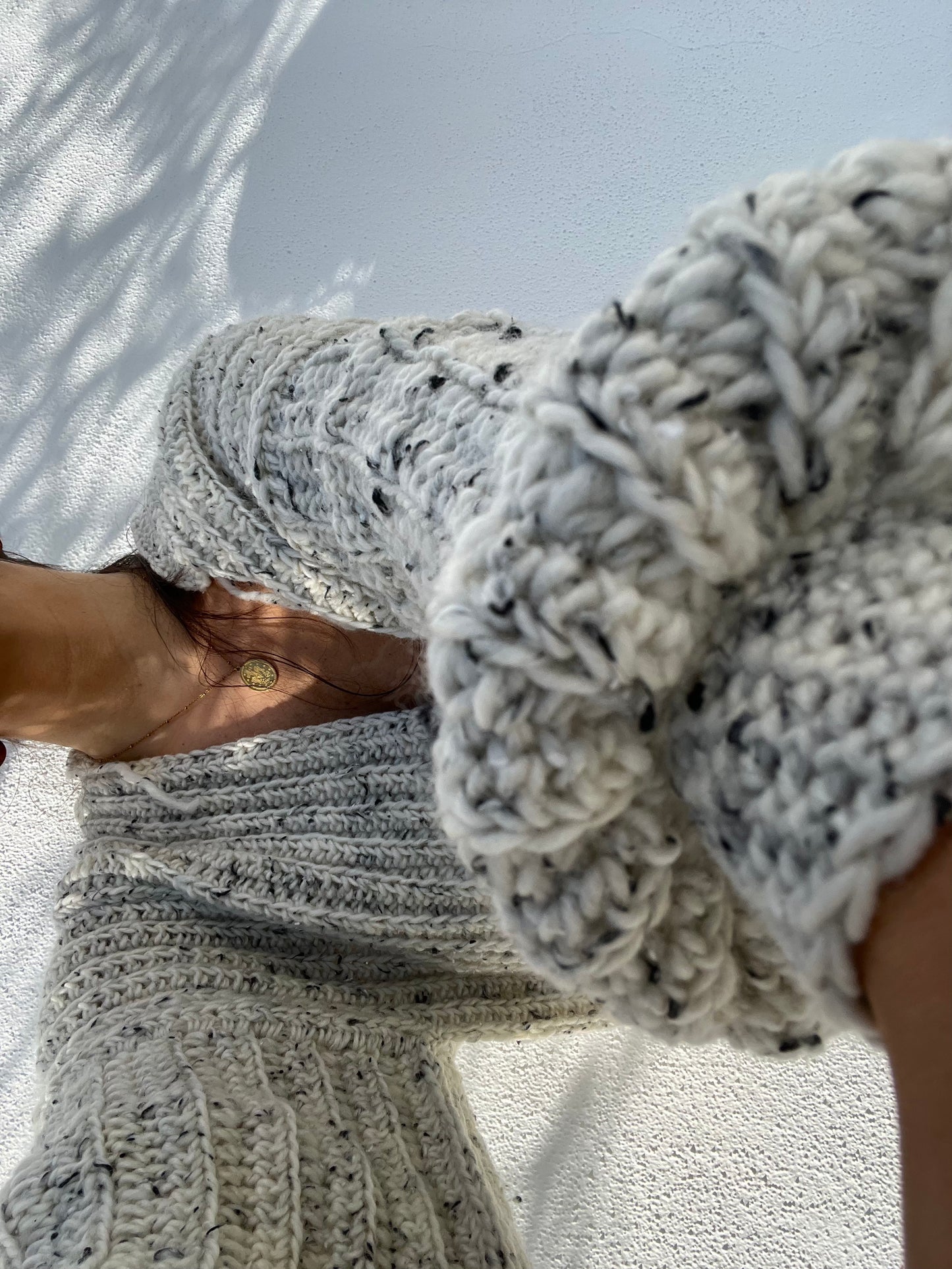 CHUNKY BABE WRAP CARDIGAN + MARSHMALLOW WRAP CARDI