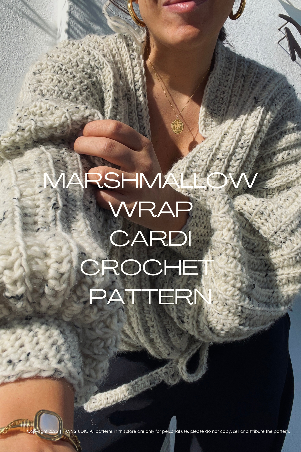 MARSHMALLOW WRAP CARDI