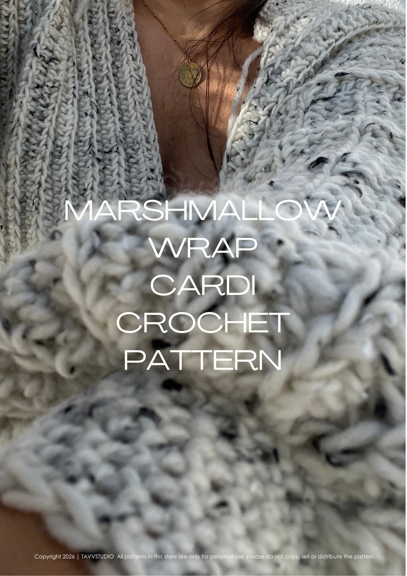 MARSHMALLOW WRAP CARDI