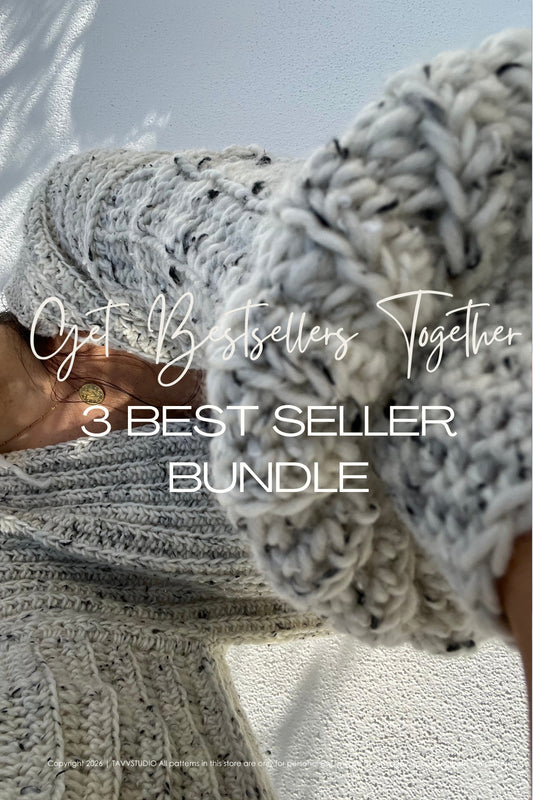 VEST + CHUNKY CARDIGAN + MARSHMALLOW CARDI