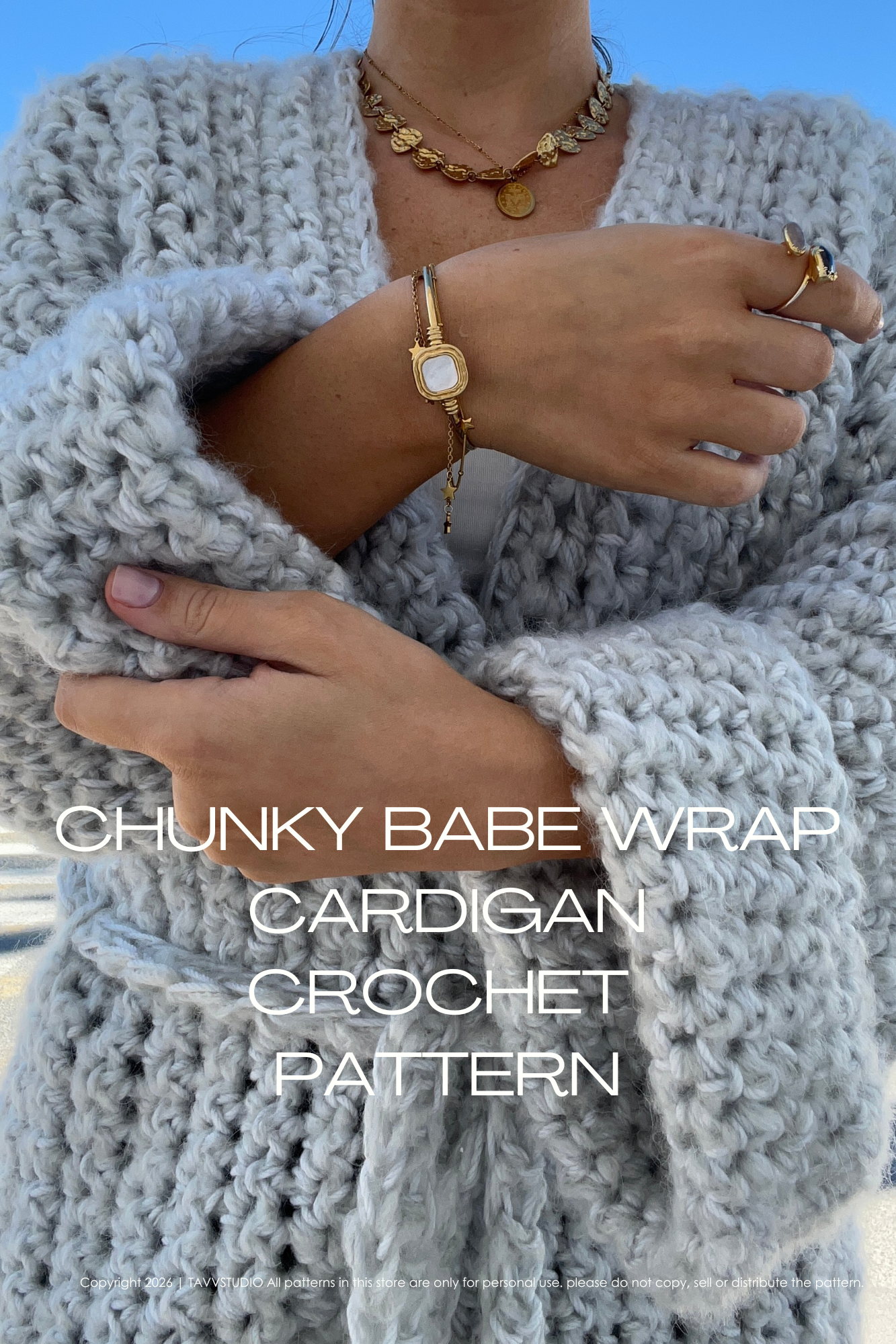 CHUNKY BABE WRAP CARDIGAN