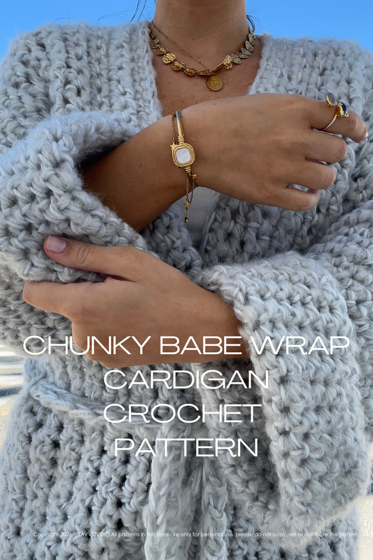 CHUNKY BABE WRAP CARDIGAN