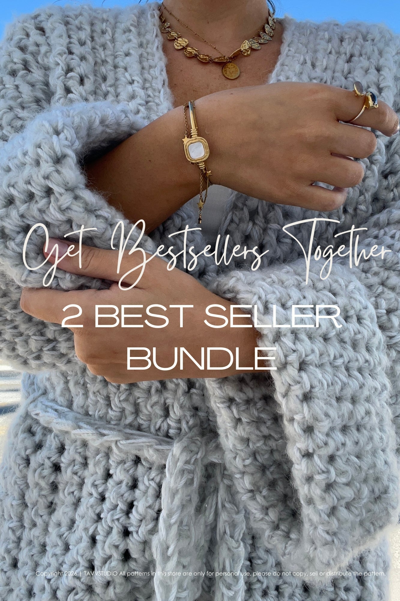 CHUNKY BABE WRAP CARDIGAN + STITCH BABE VEST