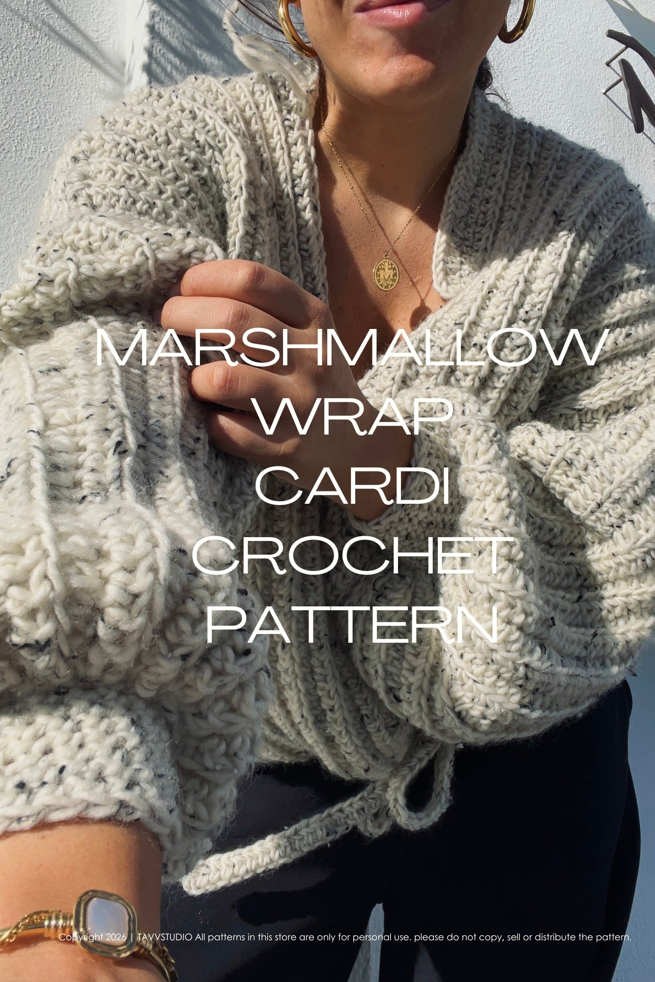 MARSHMALLOW WRAP CARDI