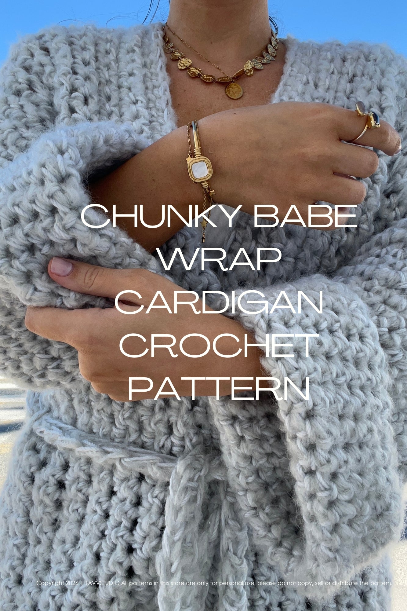 CHUNKY BABE WRAP CARDIGAN